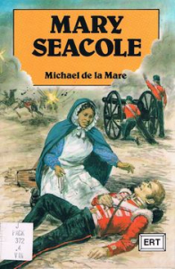 Another fake: Mrs Seacole is wearing a nurse's uniform like that worn (later) by Nightingale nurses, but she never wore a uniform as she was not a nurse.