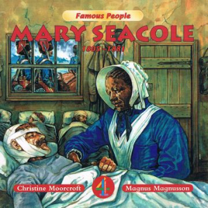 Hospital nurse fake: here Mrs Seacole is shown nursing a soldier in a hospital--which she never did--nor did she ever wear a hospital uniform. She was a businesswoman with a restaurant/bar, not a nurse.